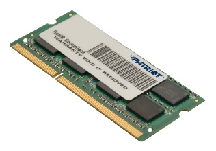 Память DDR3L 4GB 1600MHz Patriot PSD34G1600L81S RTL PC3-12800 CL11 SO-DIMM 204-pin 1.35В single rank Ret
