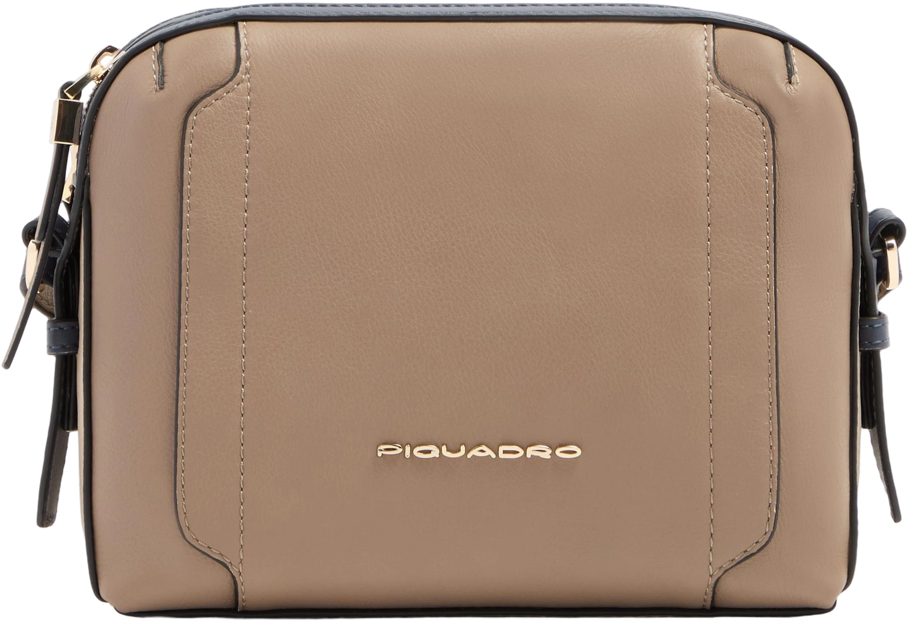 Сумка кросс-боди женская Piquadro Circle BD4870W92/TOBLU бежевая/голубая натур.кожа