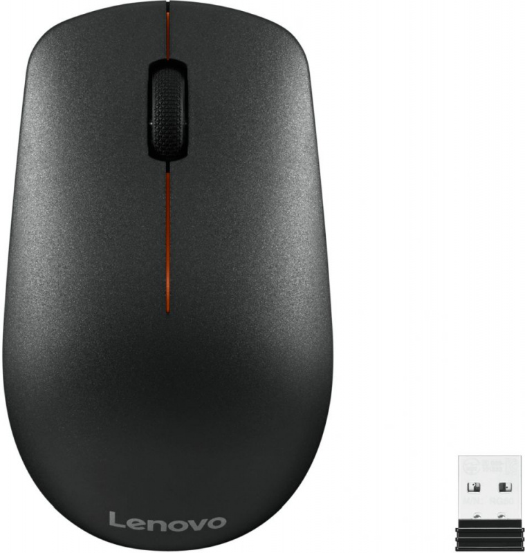Мышь Lenovo 400 черный оптическая 1200dpi беспров. USB для ноутбука 3but (GY50R91293)