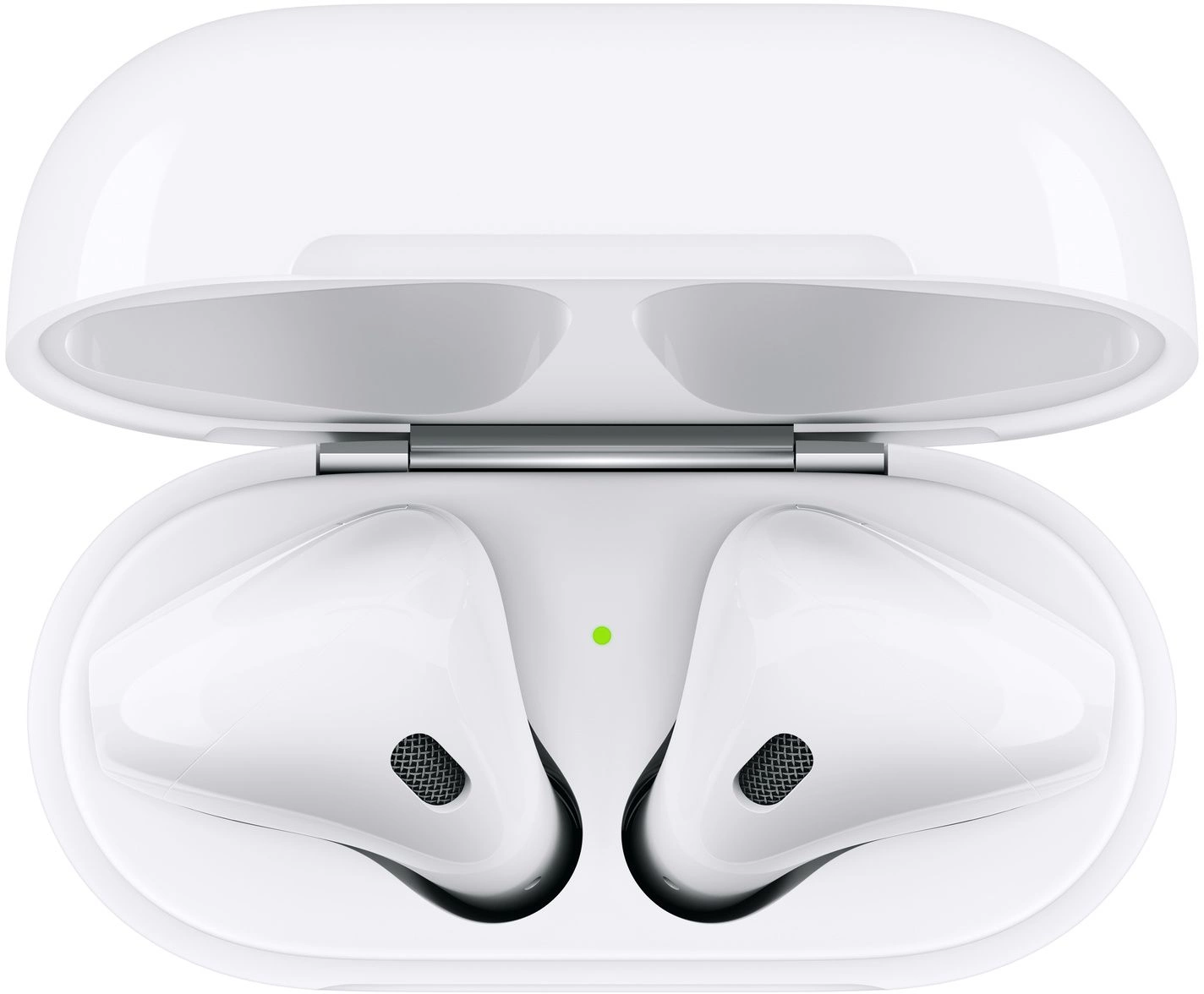 Гарнитура вкладыши Apple AirPods 2 A2032,A2031,A1602 белый беспроводные bluetooth в ушной раковине (MV7N2CH/A)