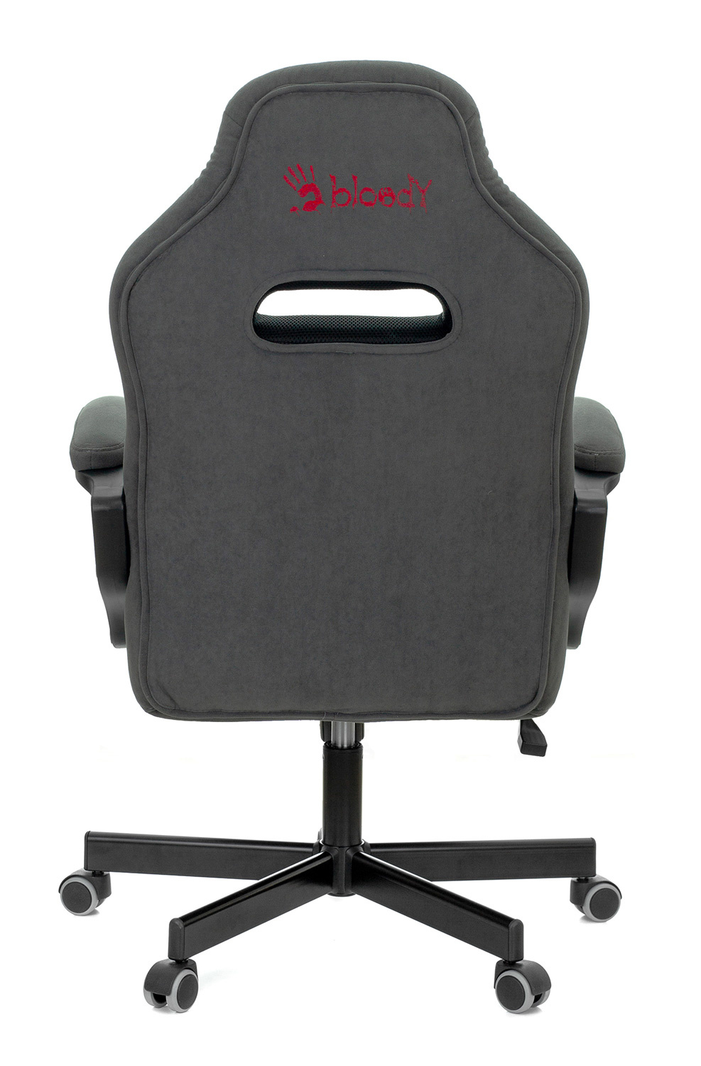 Кресло игровое a4tech bloody gc 700 на колесиках ткань серый
