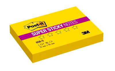 Блок самоклеящийся бумажный 3M Post-it Original 656 7100172750 51x76мм 100лист. желтый канареечный