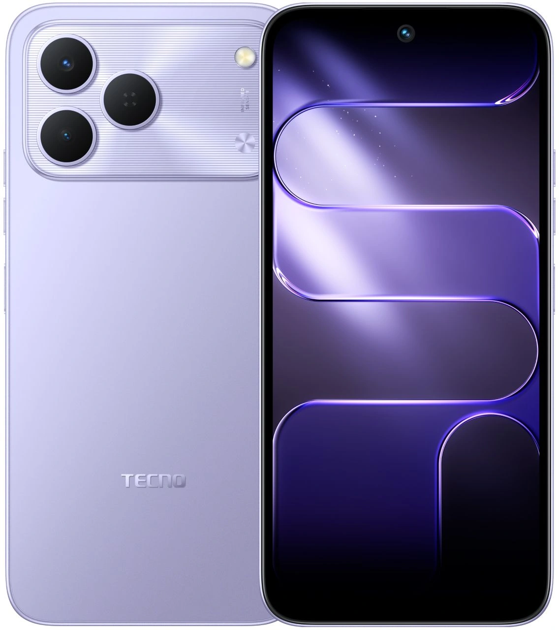 Смартфон Tecno Spark 50 128Gb 4Gb пурпурный моноблок 3G 4G 2Sim 6.67" 720x1600 Android 16 50Mpix 802.11 a/b/g/n/ac/ax NFC GPS GSM900/1800 GSM1900 Protect FM microSD max2048Gb