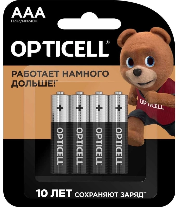 Батарея Opticell Basic LR03 AAA (4шт) блистер