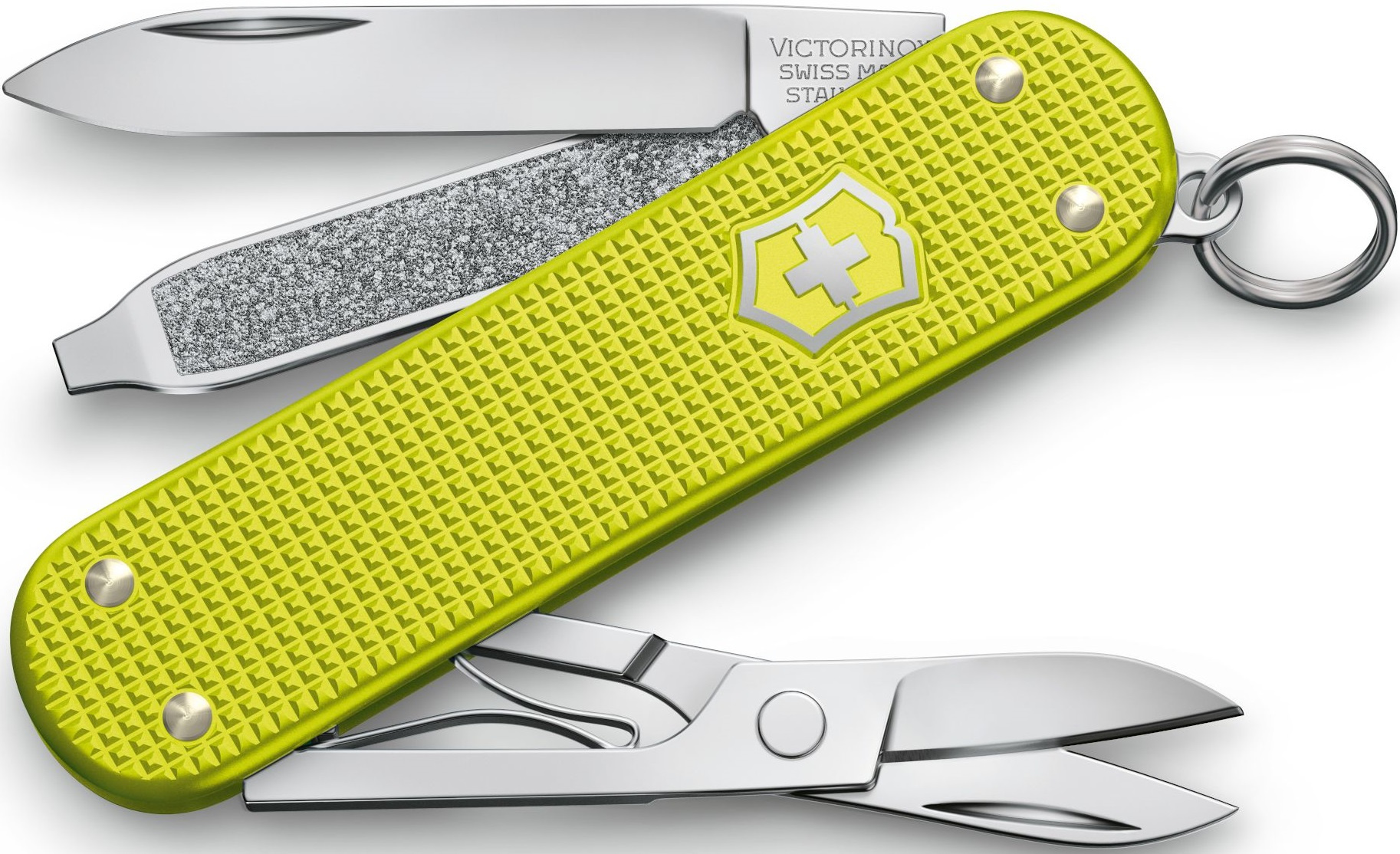 Нож перочинный Victorinox Alox Classic (0.6221.L23) 58мм 5функц. желтый подар.коробка