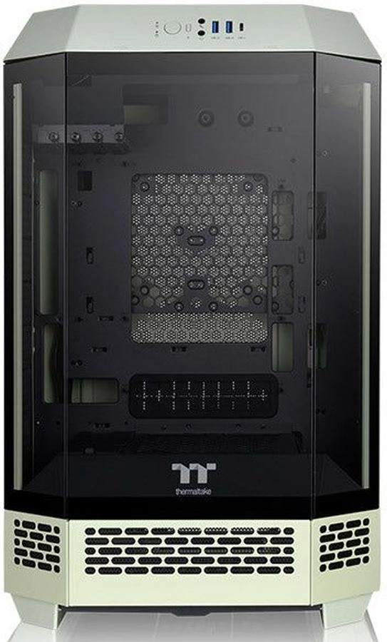 Корпус Thermaltake The Tower 300 Matcha зеленый без БП mATX 8x120mm 6x140mm 2xUSB3.0 audio bott PSU