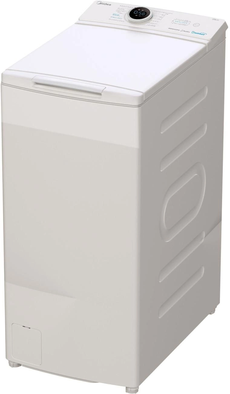 Стиральная машина Midea MF100T80BS/W-RU класс: A загр.вертикальная макс.:8кг белый инвертор