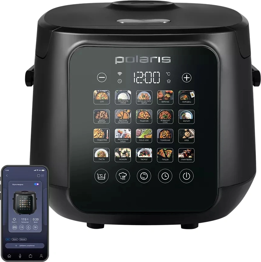 Мультиварка Polaris IQ Home PMC 0547 5л 1050Вт черный/черный
