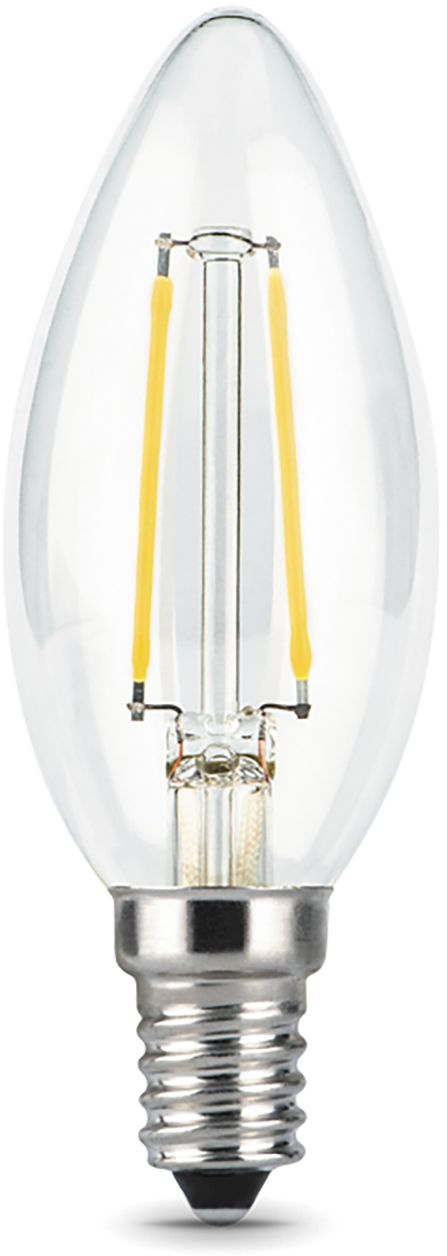 Лампа филам. Gauss 9Вт цок.:E14 свеча 220B св.свеч.бел.теп. C37 (упак.:10шт) (103801109)