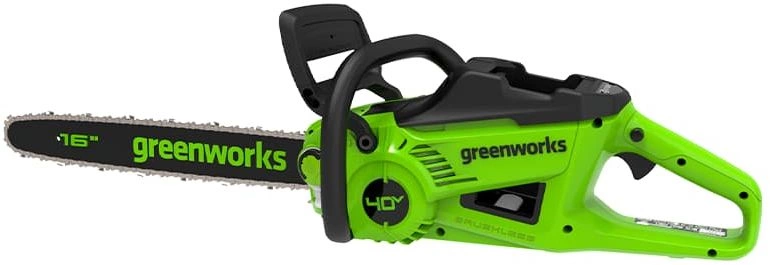Цепная пила Greenworks 2008807UB аккум. 2000Вт 2.71л.с. дл.шины:16" (40cm) 1аккум. 4Ач ЗУ