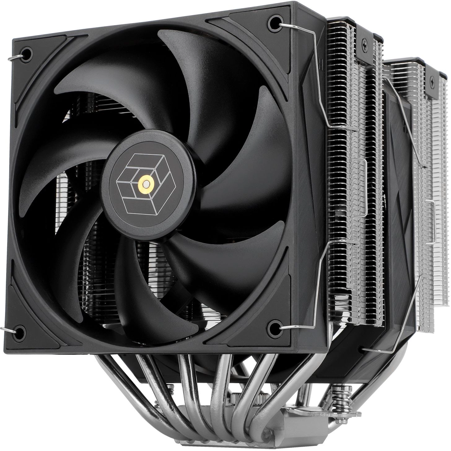 Устройство охлаждения(кулер) Thermalright Royal Knight 120 Soc-AM5/AM4/1200/1700/1851 серебристый/черный 4-pin 28.4dB Al+Cu Ret (RK120)