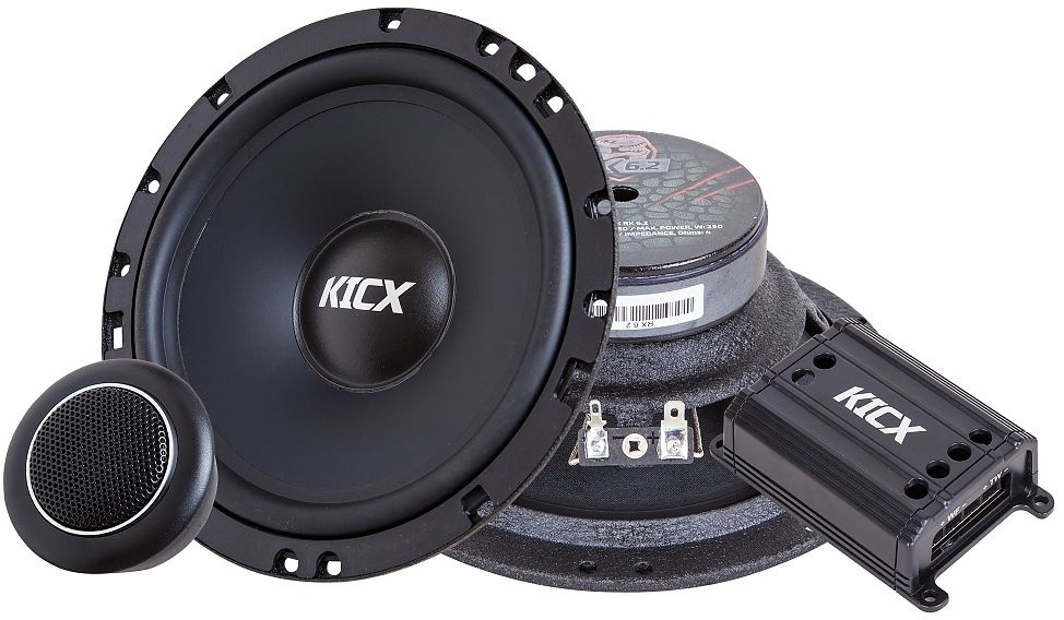 Колонки автомобильные Kicx RX 6.2 250Вт 92дБ 4Ом 16см (6.5дюйм) (ком.:2кол.) компонентные двухполосные