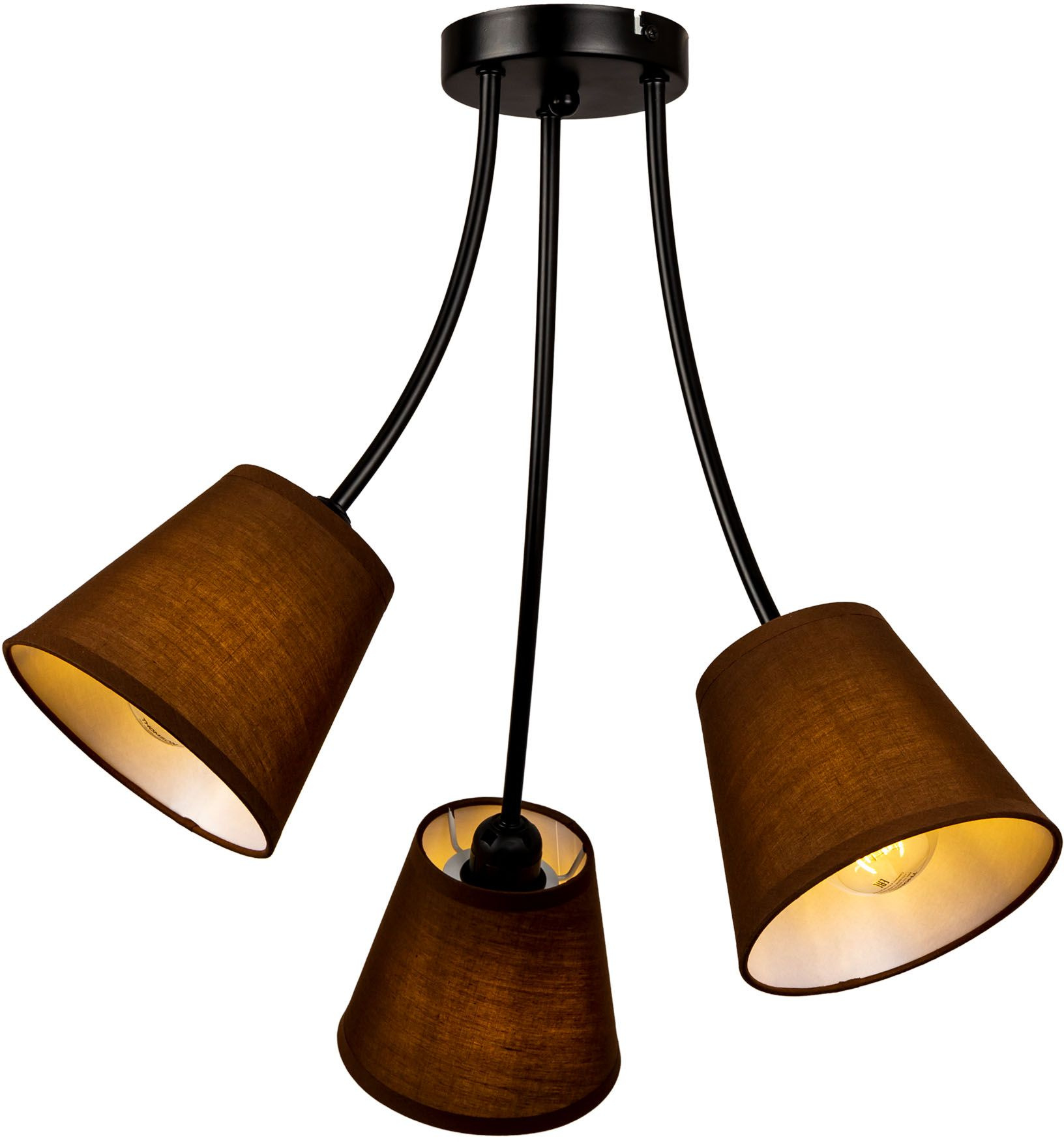 Люстра Hiper Wendy H059-3 потолоч. шоколадный