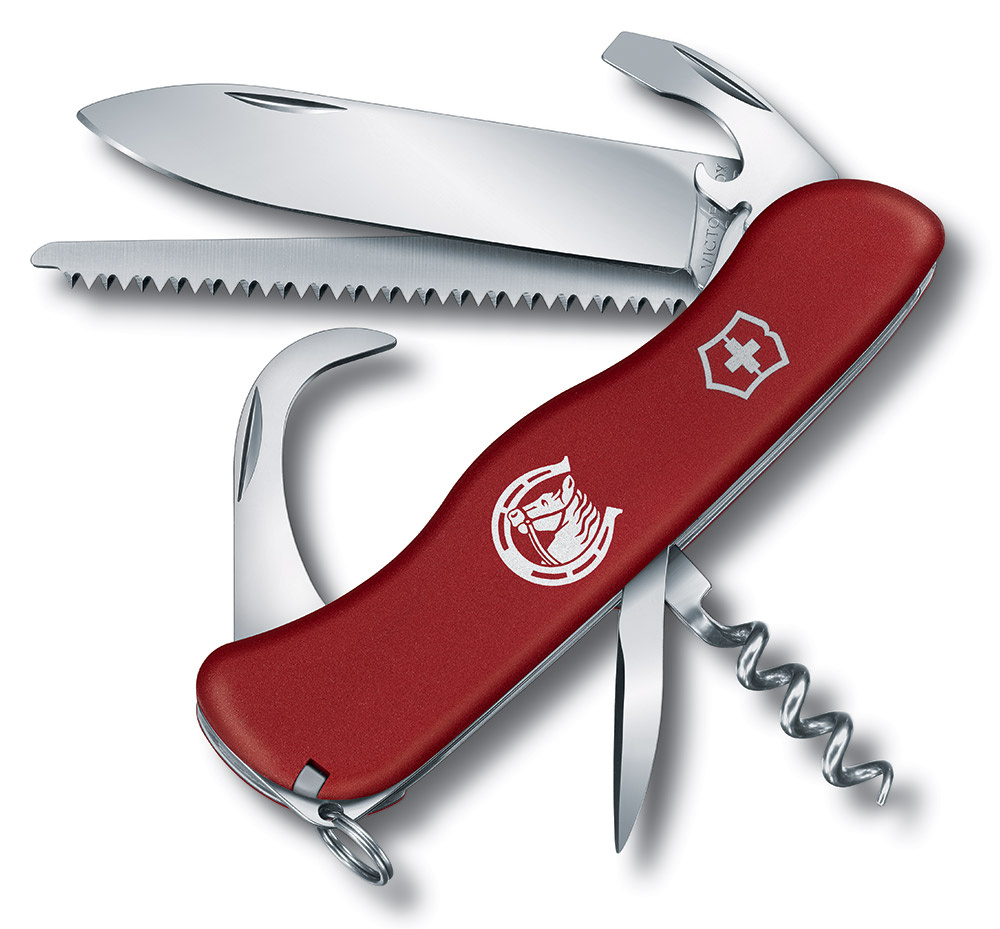 Нож перочинный Victorinox EQUESTRIAN (0.8583) 111мм 12функц. красный карт.коробка