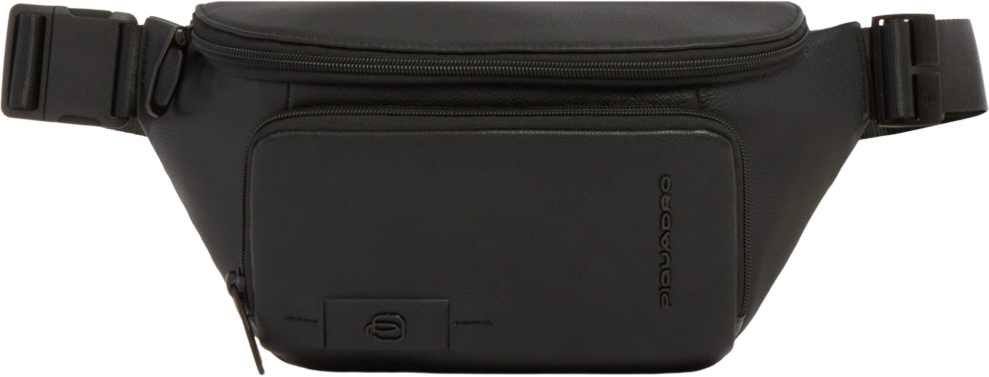 Сумка поясная мужская Piquadro Russel CA7153W137/N черная натур.кожа