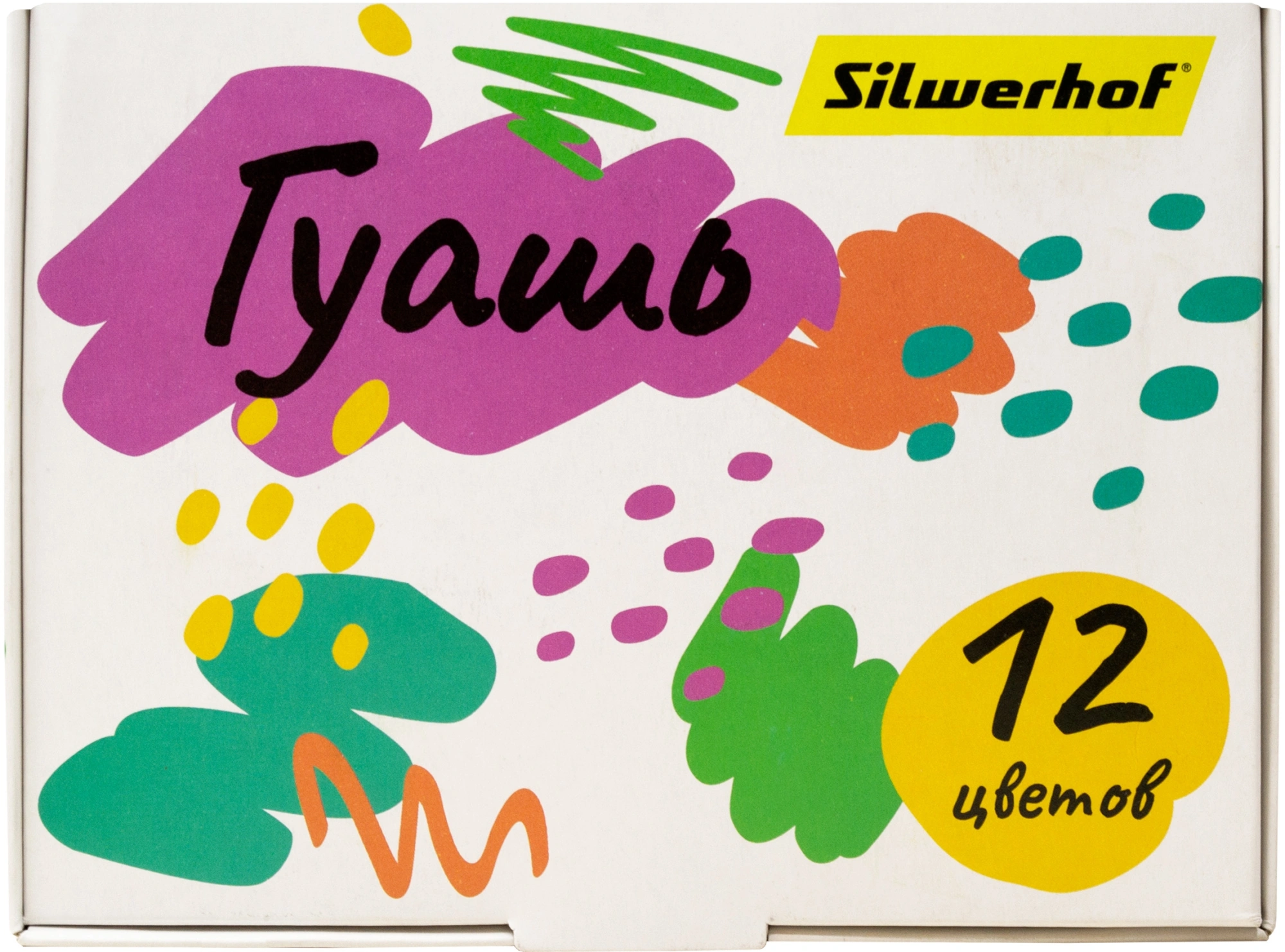 Гуашь Silwerhof 12цв. бан. 20мл. картон.кор.