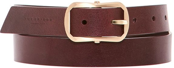 Ремень женский The Bridge Berenice 0325151R/YF 100х2см бургунди натур.кожа