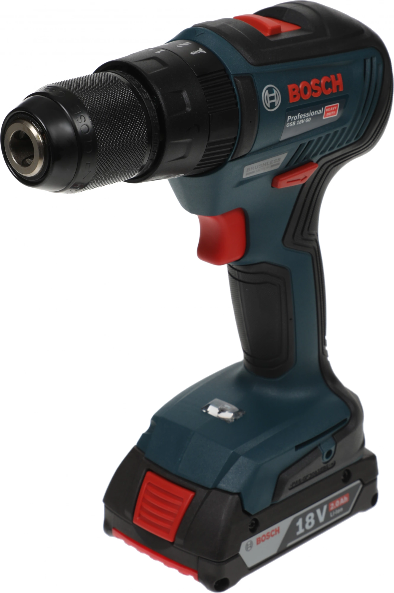 Дрель-шуруповерт Bosch GSB 18V-50 + L аккум. патрон:быстрозажимной (кейс в комплекте) (06019H5100)