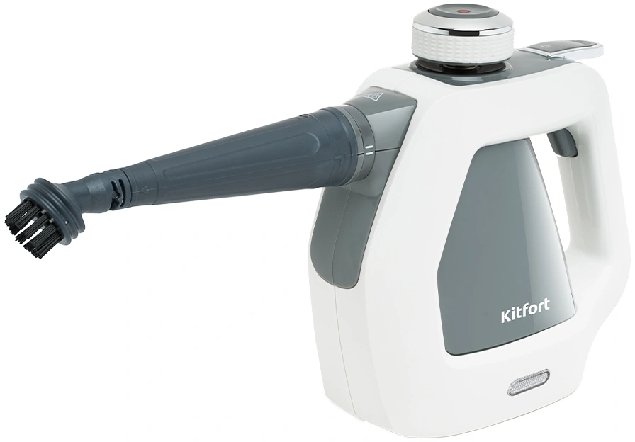 Пароочиститель ручной Kitfort КТ-918-2 1000Вт серый/белый