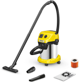 Строительный пылесос Karcher WD 3 P S V-17/4/20 1000Вт (уборка: сухая/сбор воды) желтый