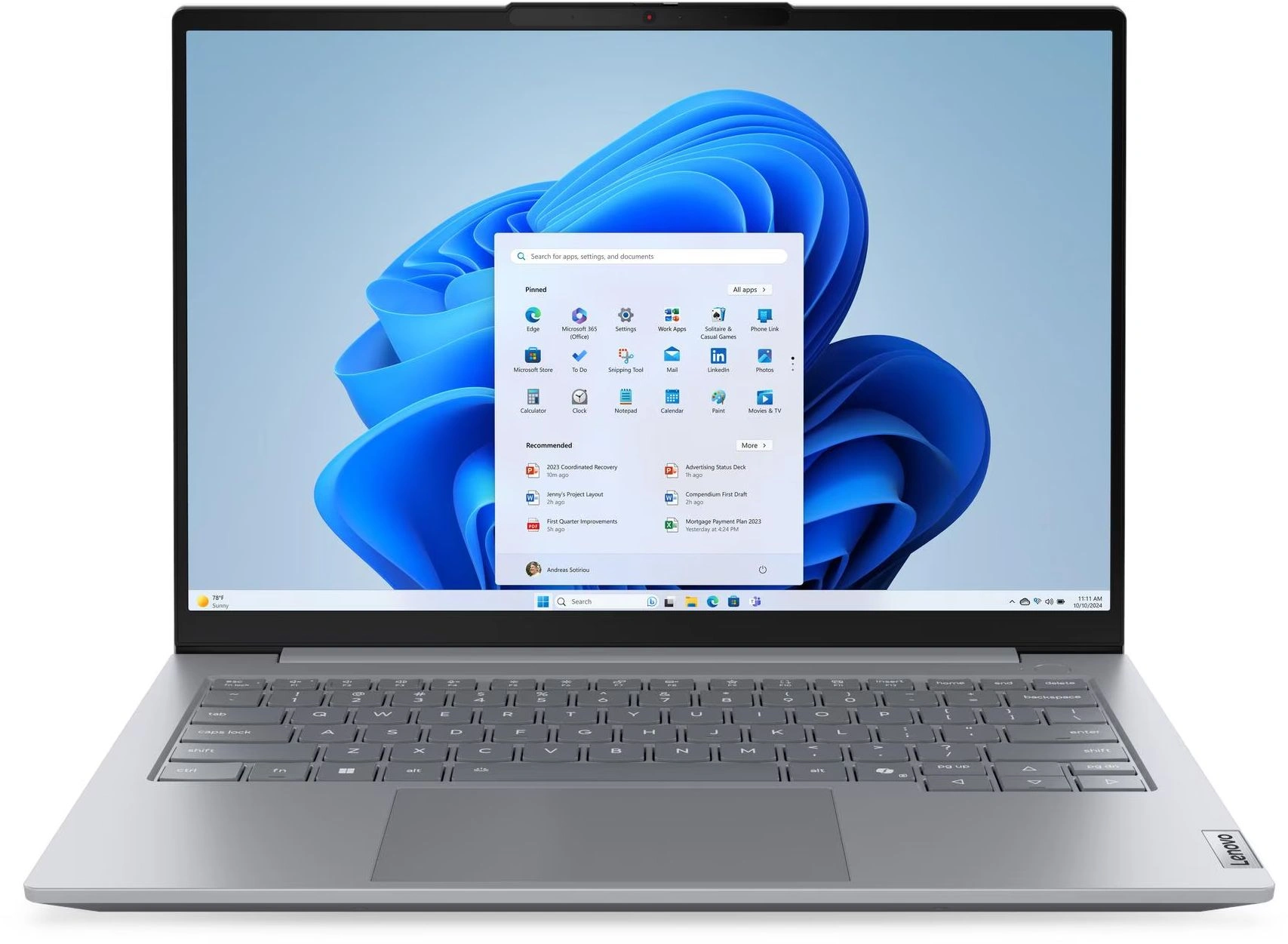 Ноутбук Lenovo Thinkbook 14 G9 IRL Core 7 240H 32Gb SSD1Tb Intel Graphics 14" IPS WUXGA (1920x1200) Windows 11 Pro grey WiFi BT Cam (21UY006FGQ)