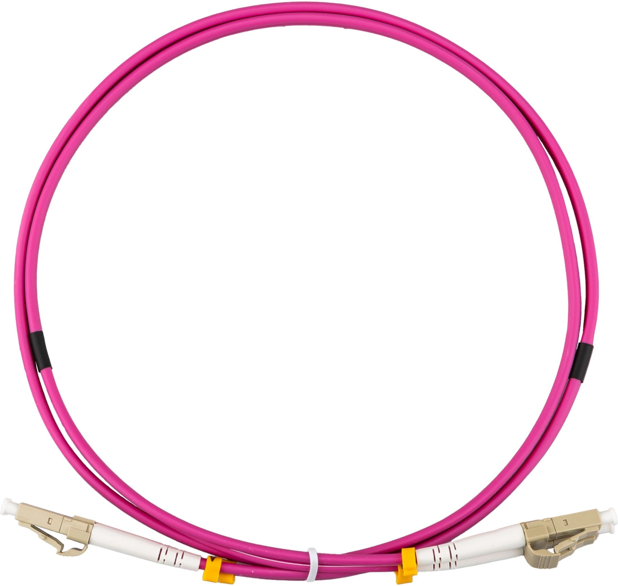 Патч-корд Rexant 50-2611-10 2x50/125 OM4 LC дуплекс-LC дуплекс 10м LSZH малиновый