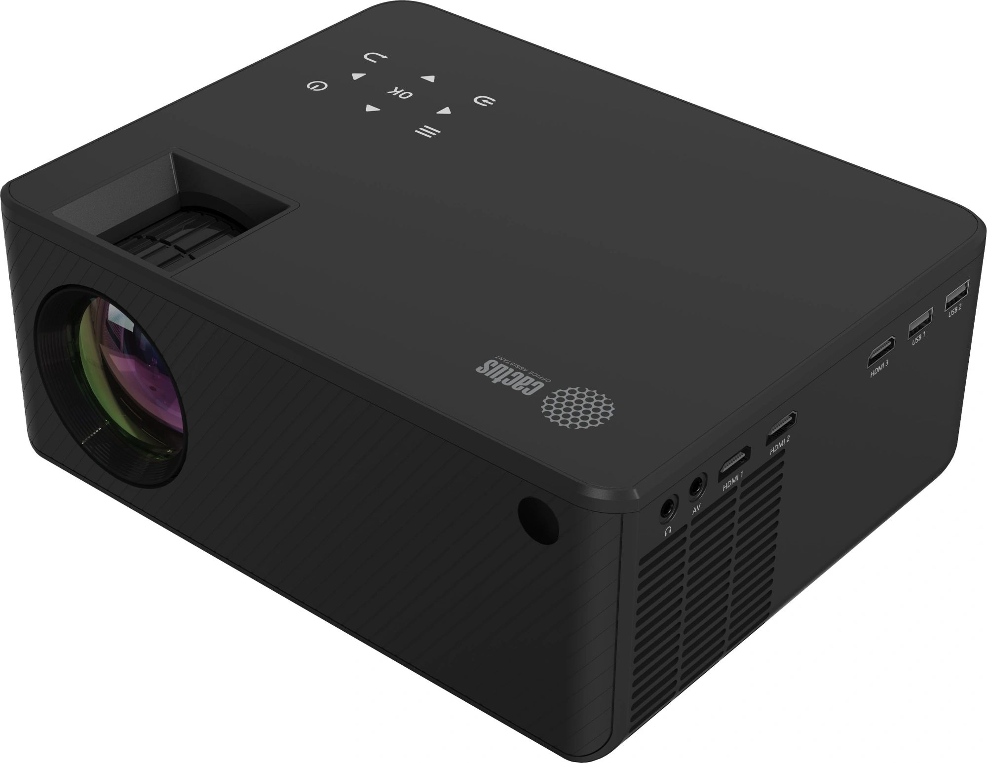 Проектор Cactus CS-PRM.04B.WUXGA-A LCD 6400Lm LS 400Lm ANSI (1920x1080) 2000:1 ресурс лампы:50000часов 2xUSB typeA 3xHDMI 2.5кг