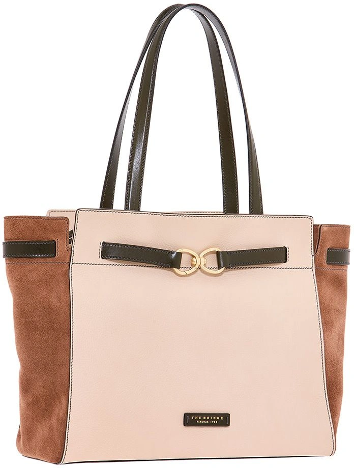 Сумка тоут женская The Bridge Isotta Wow 0464350P/YV бежевая натур.кожа/замша