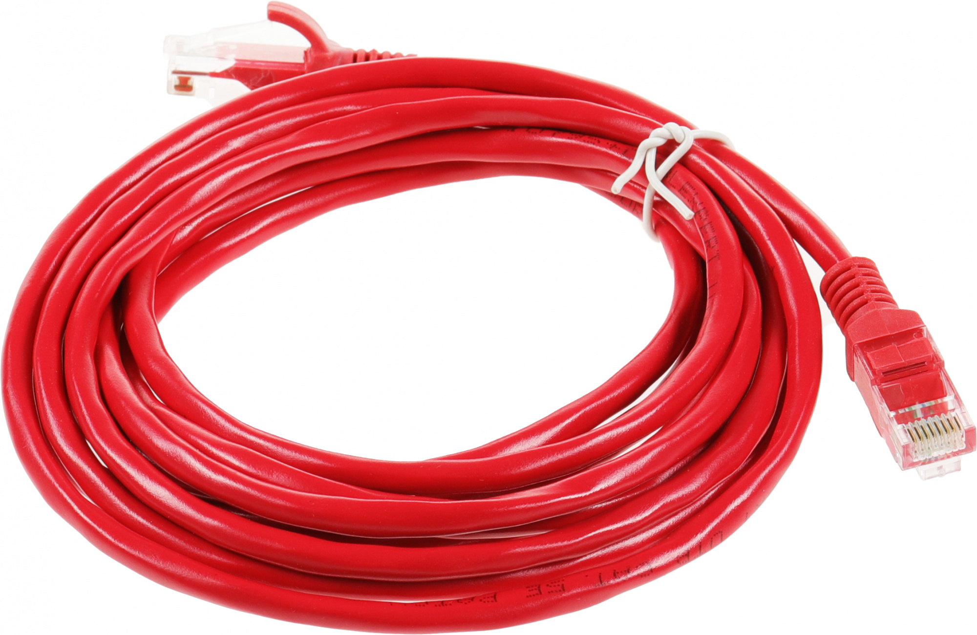 Патч-корд Premier PP12-3M/R 1000Гбит/с UTP 4 пары cat.5E CCA molded 3м красный RJ-45 (m)-RJ-45 (m)