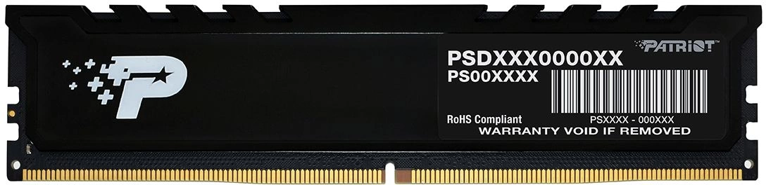 Память DDR5 8GB 5200MHz Patriot PSP58G520081H1 Signature Premium RTL PC5-41600 CL42 DIMM 288-pin 1.1В single rank с радиатором Ret