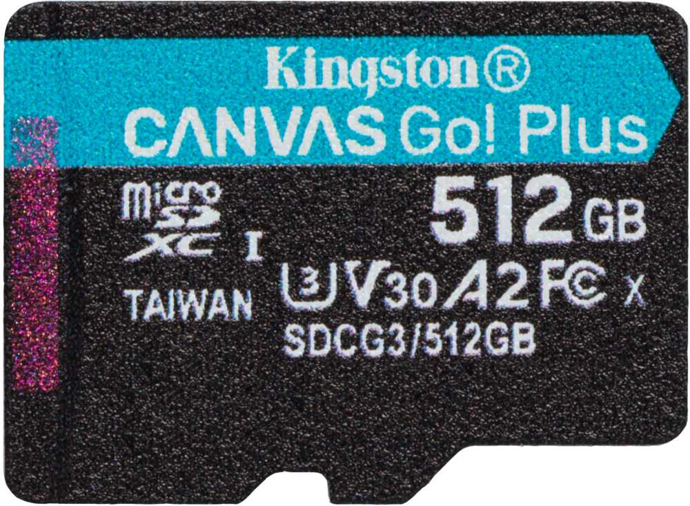 Флеш карта microSDXC 512GB Kingston SDCG3/512GBSP Canvas Go! Plus w/o adapter