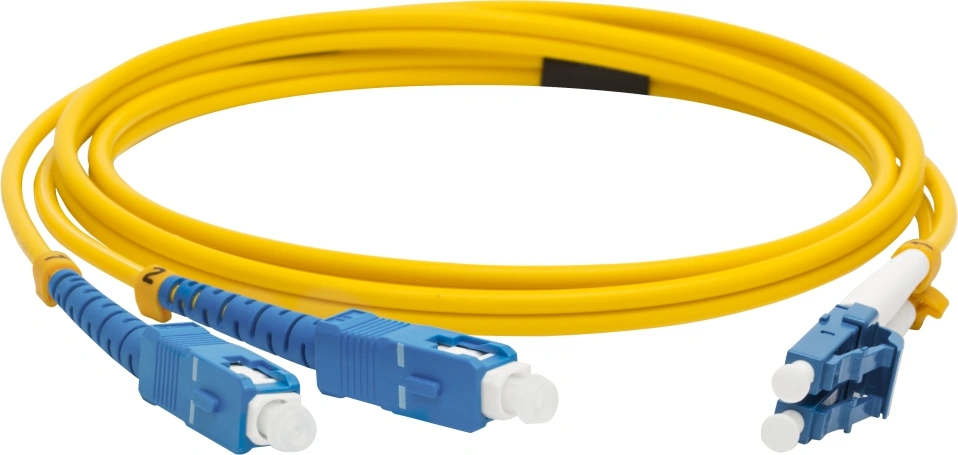 Патч-корд Lanmaster LAN-LC-SC/SU-5.0 1x9/125 OS2 LC-SC 5м LSZH