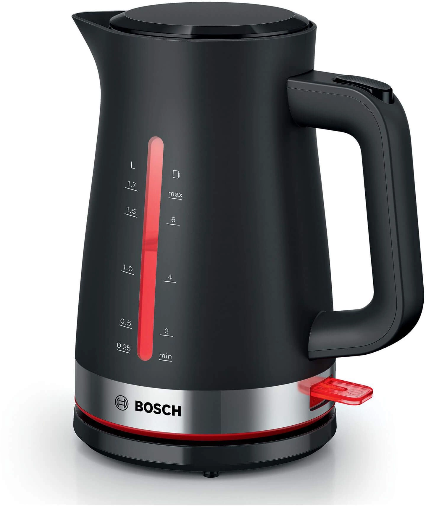 Чайник электрический Bosch TWK4M 1.7л. черный корпус: пластик (TWK4M223)