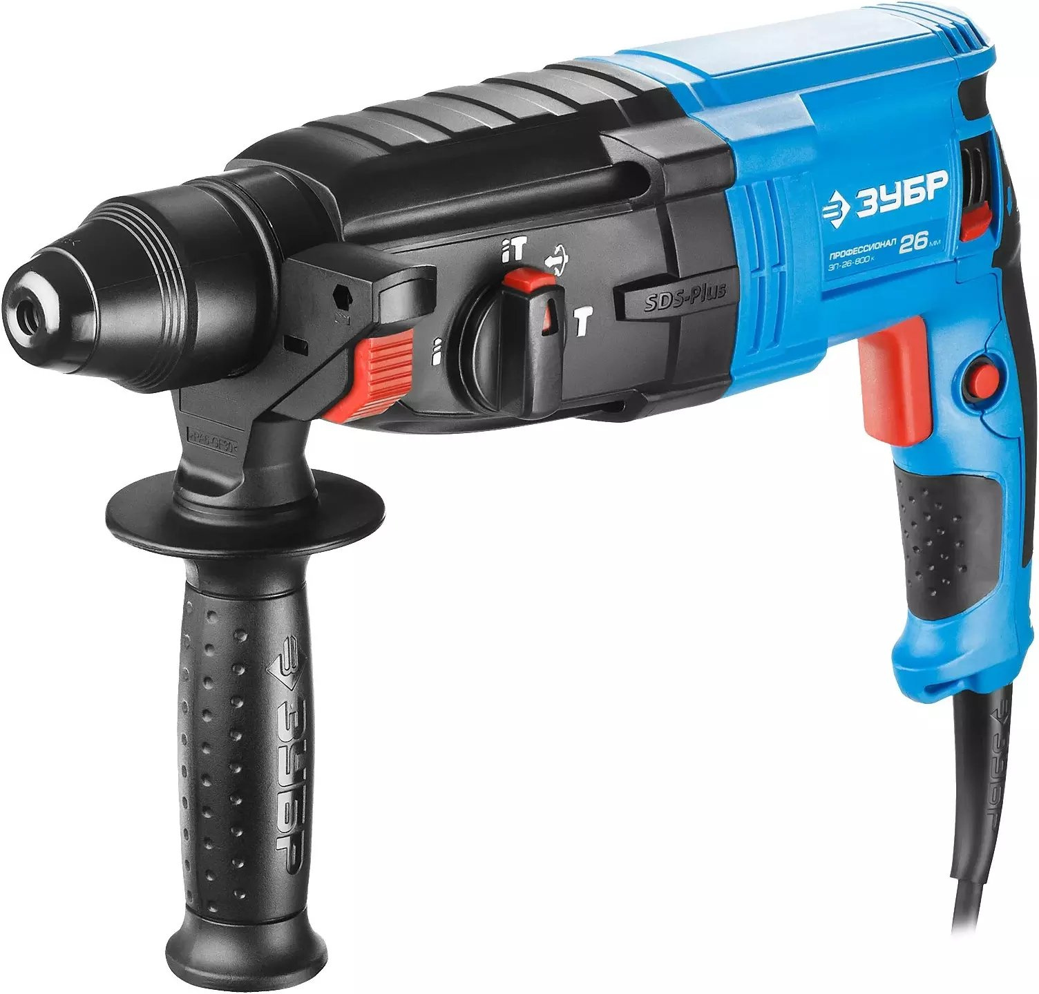 Перфоратор Зубр ЗП-26-800 К патрон:SDS-plus уд.:3Дж 800Вт (кейс в комплекте)