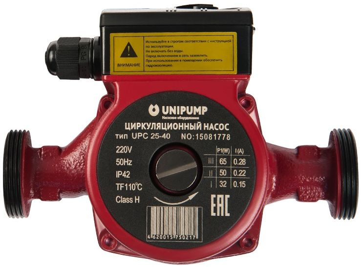 Насос циркуляционный Unipump UPC 25-40 180 72Вт 3420л/час (53843)