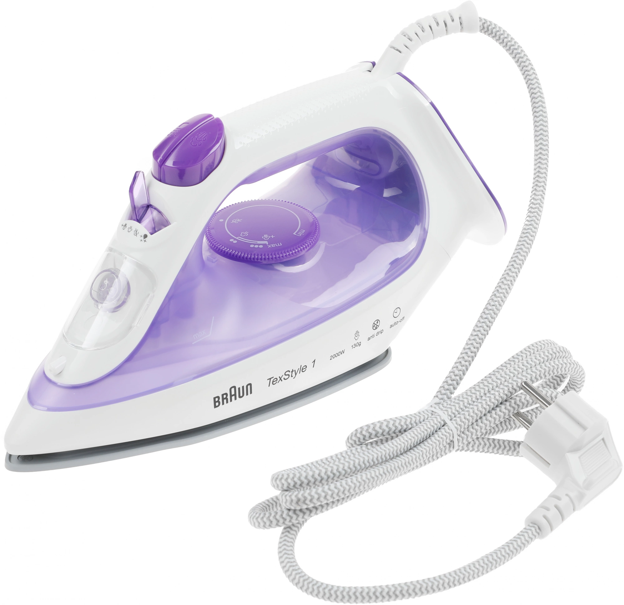 Утюг Braun SI1080VI 2000Вт фиолетовый/белый
