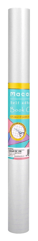 Пленка Deli EZ75219 Macaron для учебника с липк.сл. ПП гладкая прозр. 450мм x 4.5м