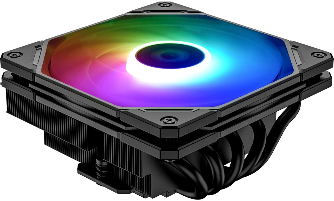 Устройство охлаждения(кулер) ID-Cooling IS-55 ARGB ARGB Soc-AM5/AM4/1200/1700/1851 черный 4-pin 31.2-31.2dB Al+Cu 125W 450gr Ret