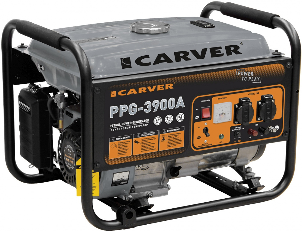 Генератор Carver PPG-3900А 3.2кВт