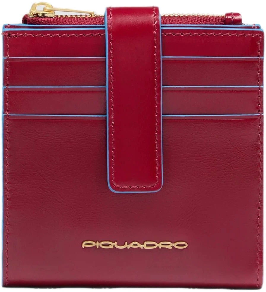 Чехол для кредитных карт Piquadro Blue Square PP6843B2R/R красный натур.кожа