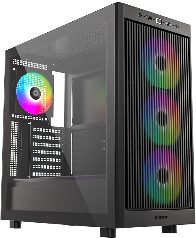 Корпус ID-Cooling Ware 510 черный без БП ATX 7x120mm 5x140mm 1xUSB2.0 1xUSB3.0 audio bott PSU