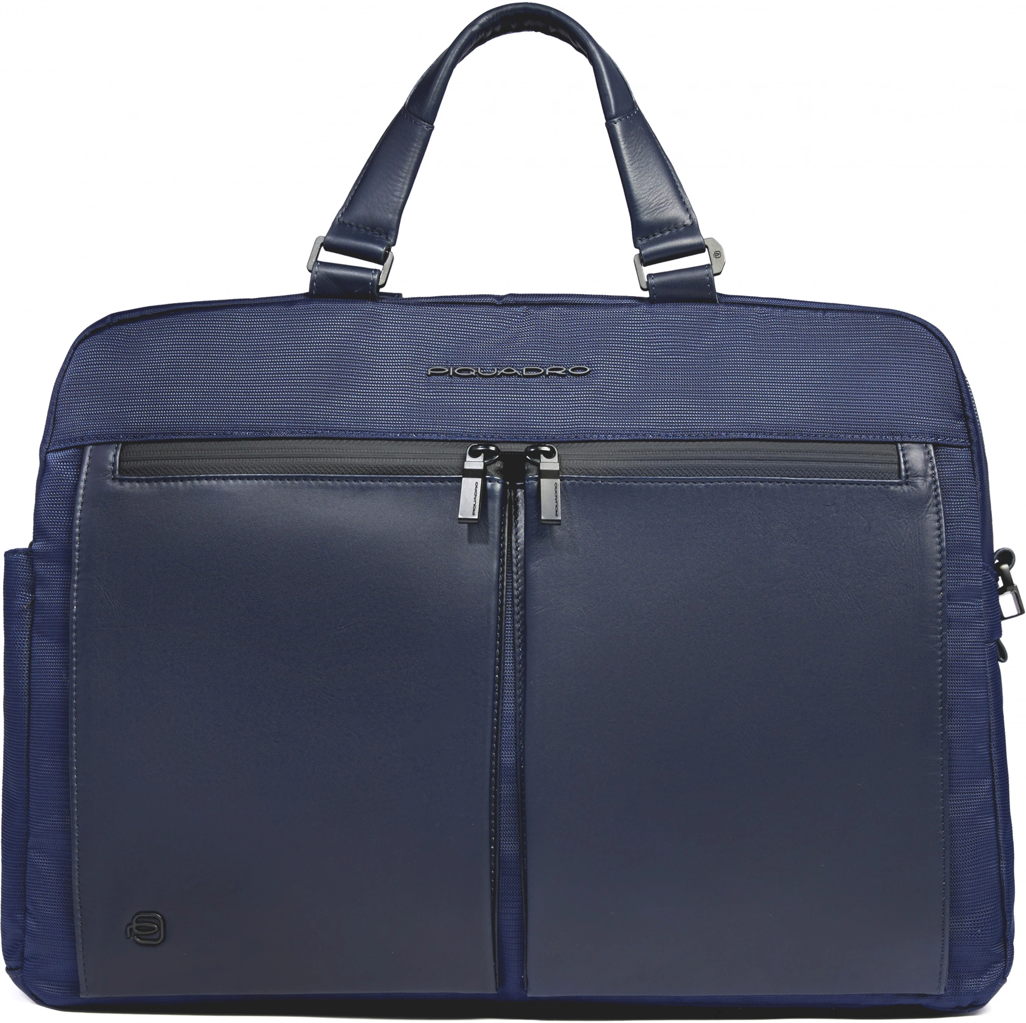 Деловая сумка Piquadro Orion CA6624S136/BLU с отделением для ноутбука 15.6" синяя ткань/натур.кожа