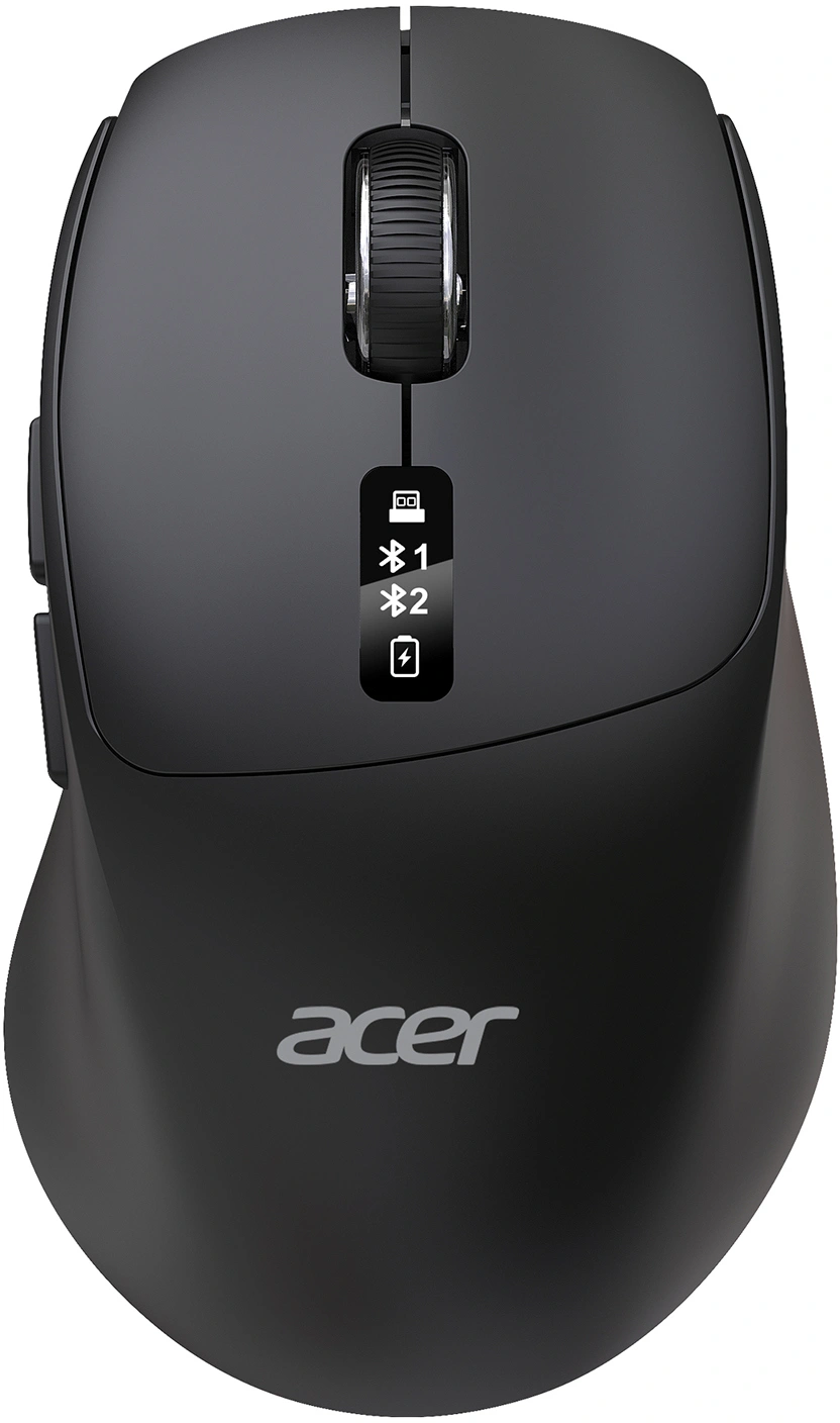 Мышь Acer OMR503 черный оптическая 3200dpi silent беспров. BT/Radio USB 4but (ZL.MCE11.01B)