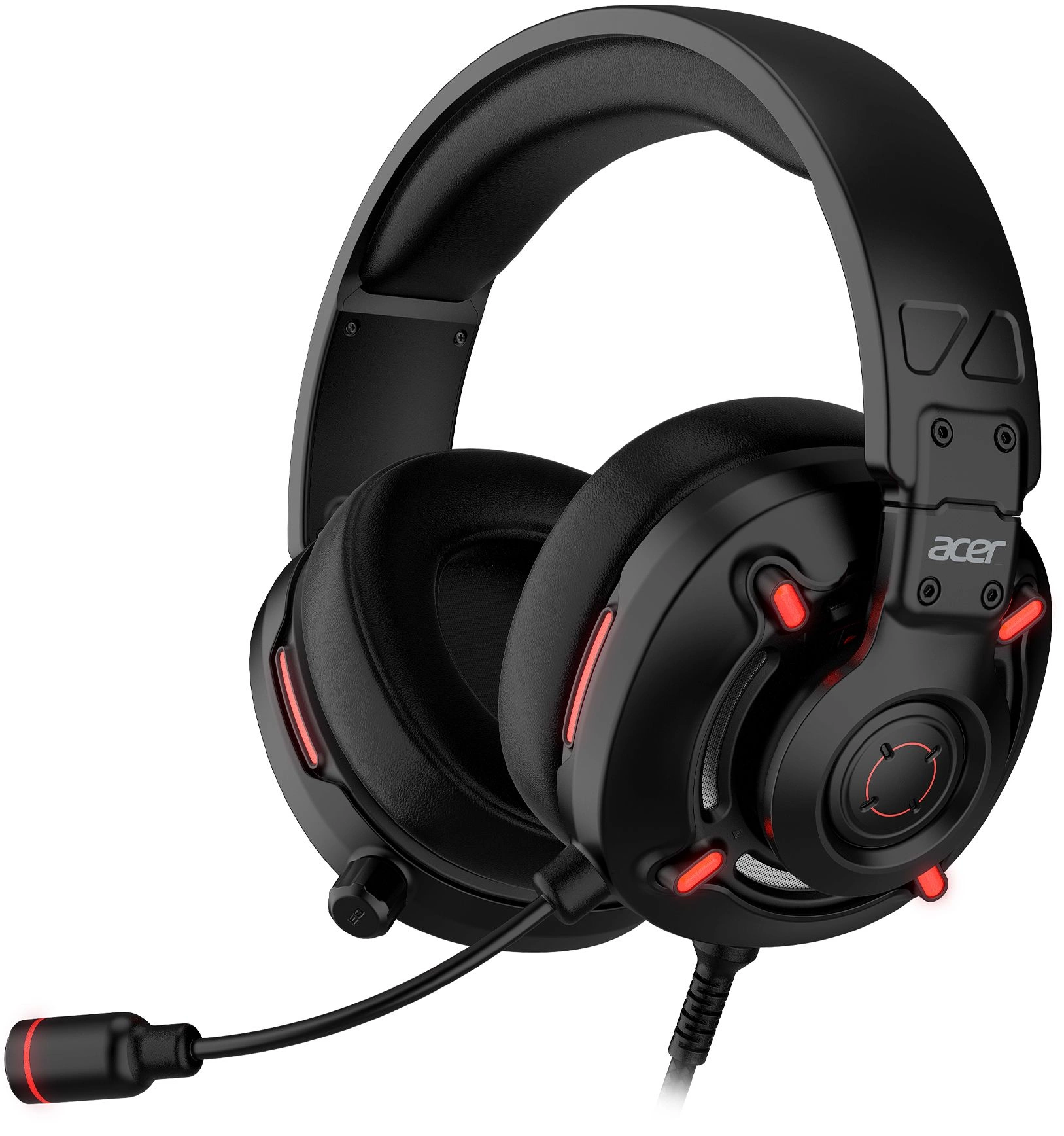 Наушники с микрофоном Acer Nitro OHW306 черный/красный 2.1м мониторные оголовье (ZL.HDSEE.00E)