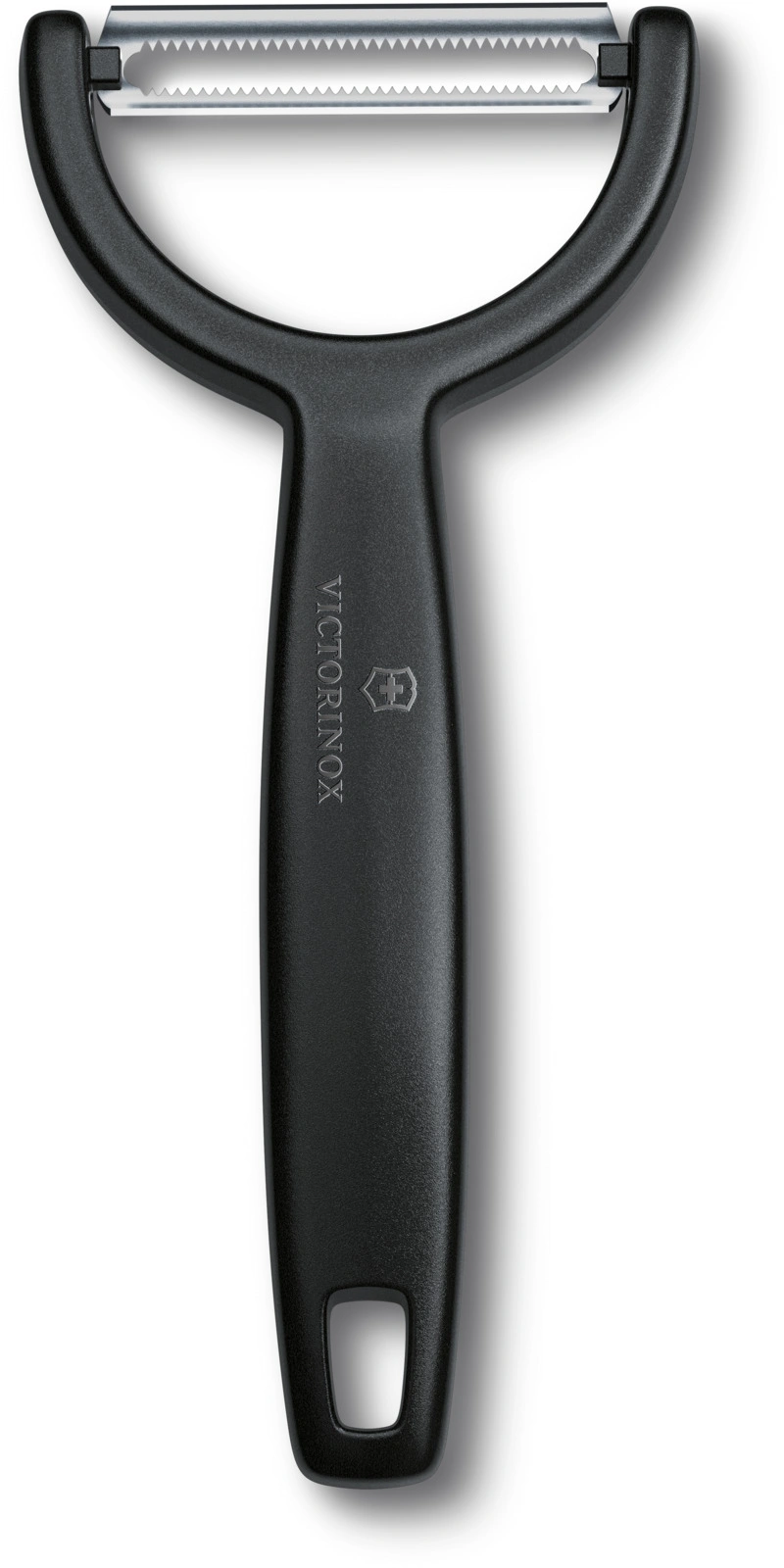 Овощечистка Victorinox Ypsoс лезвием двухсторон. черный упак.:европодвес (6.0963.3)