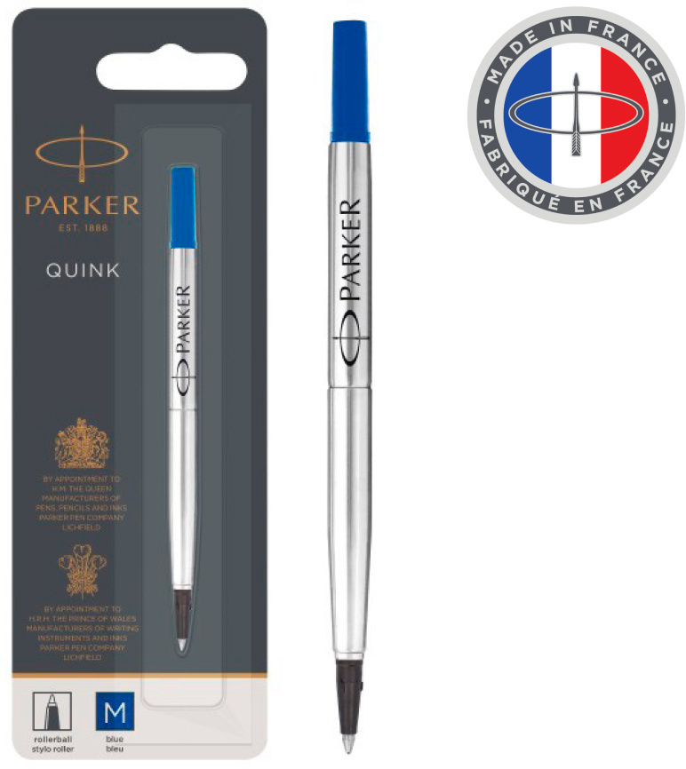 Стержень роллер Parker Quink Z01 (1950324) M 0.7мм синие чернила блистер