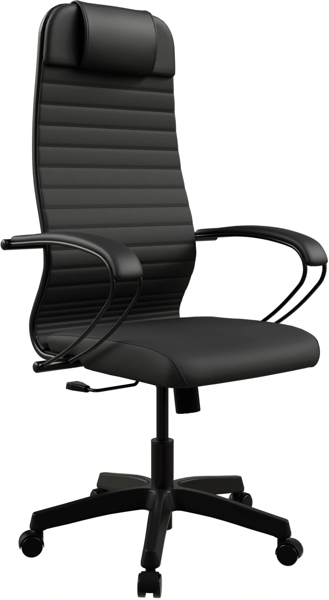Кресло Метта ErgoLife Set 27 черный ткань/эко.кожа с подголов. крестов. пластик пластик черный