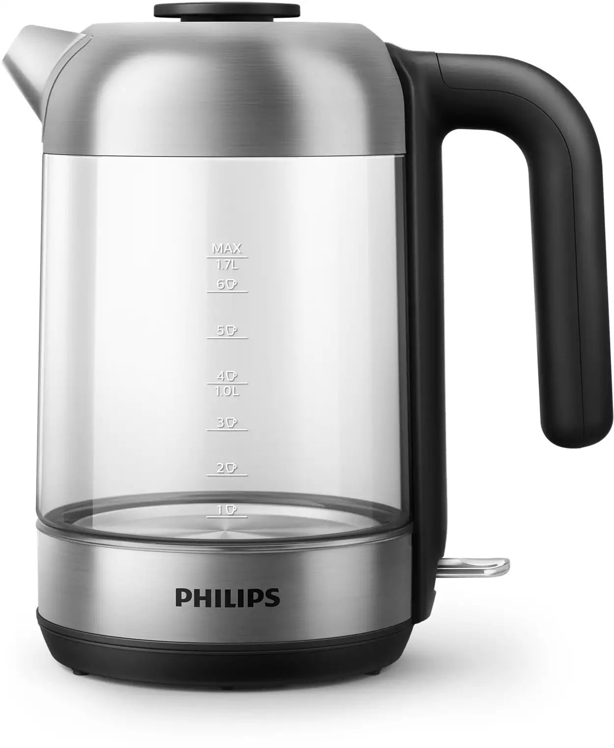 Чайник электрический Philips HD9339/80 1.7л. 2200Вт прозрачный/нержавеющая сталь корпус: стекло/пластик