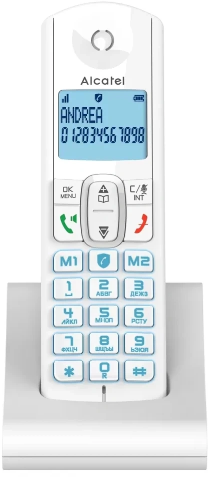 Р/Телефон Dect Alcatel F685 RU белый АОН