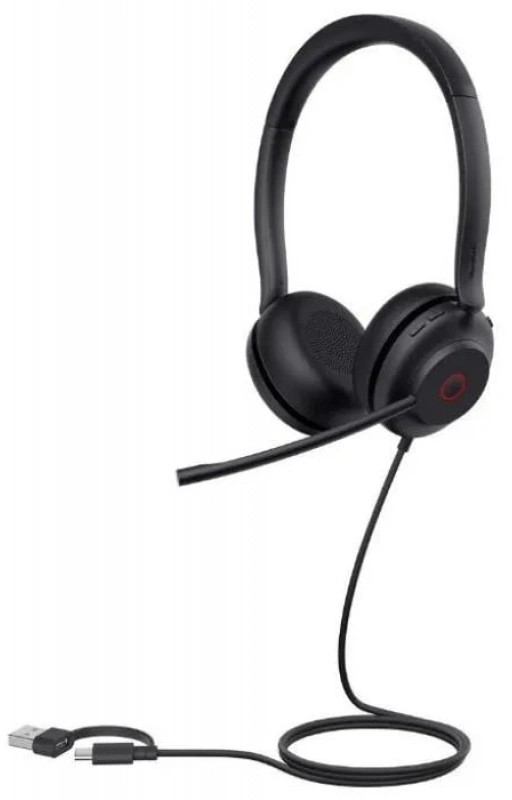 Гарнитура проводная Yealink UH35 Dual UC USB-C/A черный
